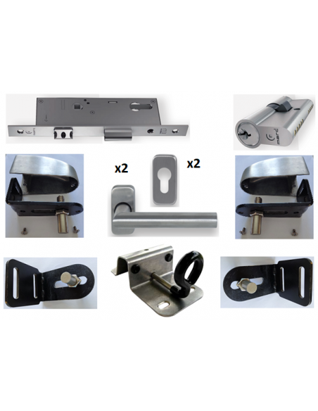Portail aluminium battant robuste - Alubab Portail Portillon Accessoires aluminium
