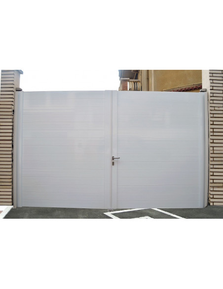 Portail aluminium battant robuste - Alubab Portail Portillon Accessoires aluminium