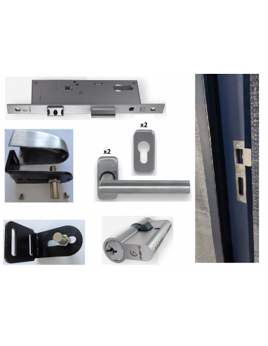 Portillon aluminium robuste - Alubab Portail Portillon Accessoires aluminium