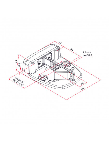 SABOT AUTOMATIQUE LARGE ALUMINIUM - Alubab Portail Portillon Accessoires aluminium