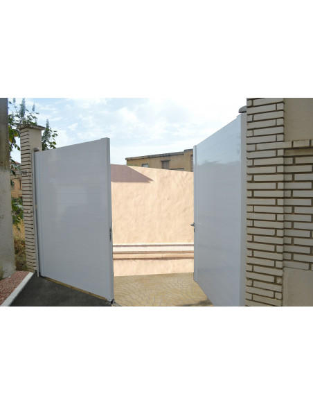 Portail aluminium battant robuste - Alubab Portail Portillon Accessoires aluminium